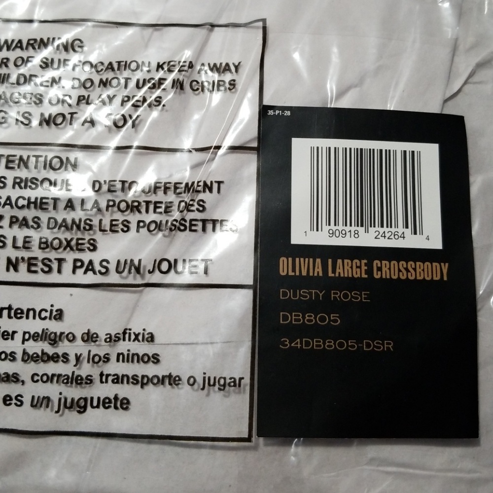 Frye Olivia Large Leather Crossbody Bag-Dusty Rose - Picture 5 of 7